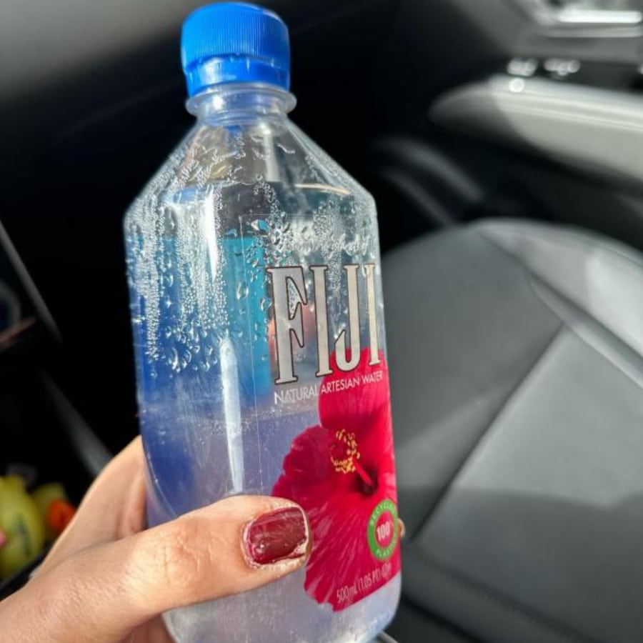 Hoda Kotb Holds Fiji Water [Source: Hoda Kotb - Instagram]