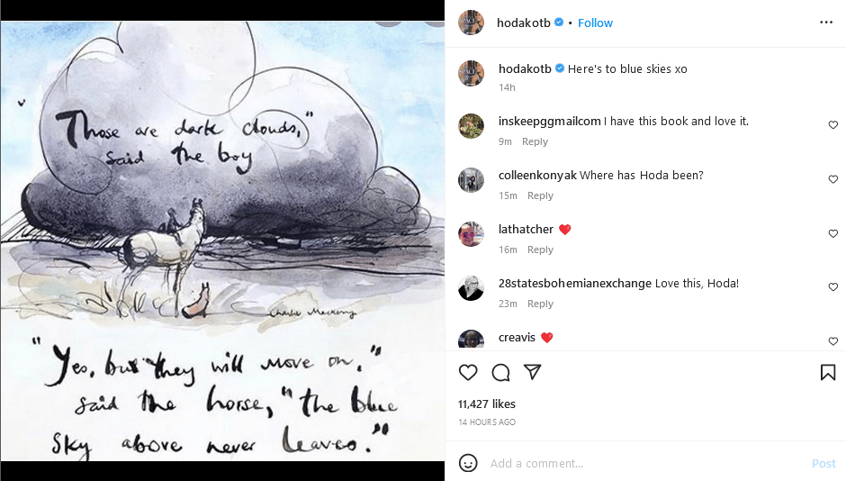 Hoda Kotb Shares Illustration [Screenshot: Instagram]