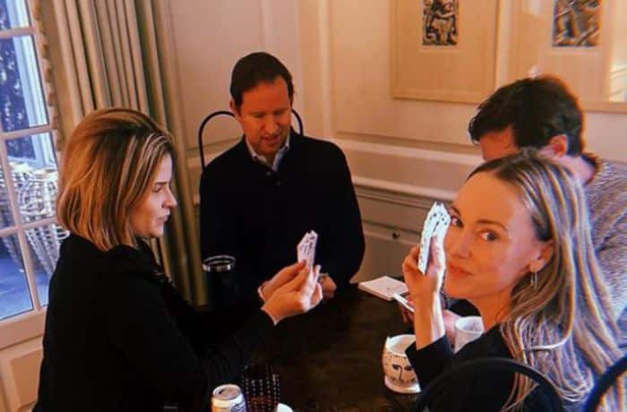 Jenna Bush Hager playing a card game - Instagram