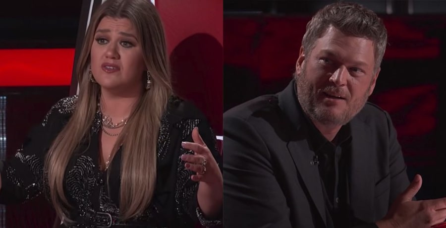 Kelly Clarkson & Blake Shelton [Source: YouTube]