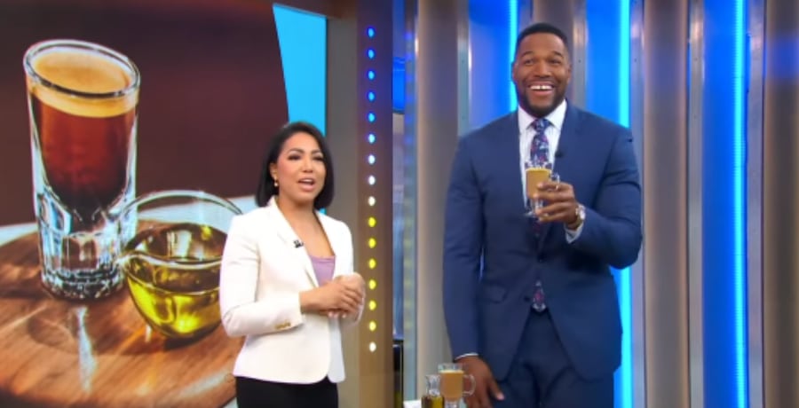 Michael Strahan Tries New Coffee [Source: YouTube]