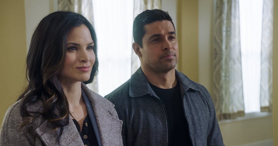 Pictured: Katrina Law as NCIS Special Agent Jessica Knight and Wilmer Valderrama as Special Agent Nicholas “Nick” Torres. Photo: CBS ©2023 CBS Broadcasting, Inc. All Rights Reserved. Highest quality screengrab available.
