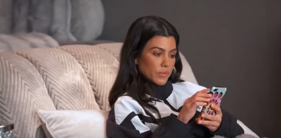 Kourtney Kardashian  Stares At Phone [Source: YouTube]