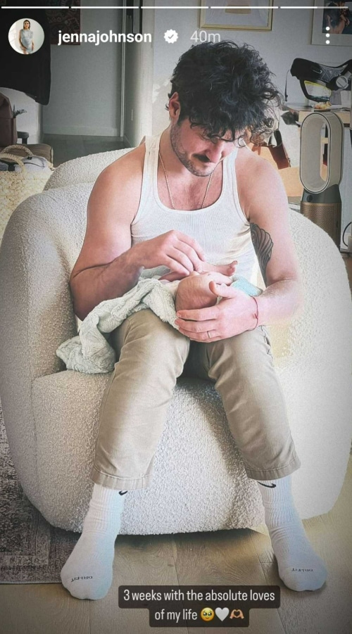 Val Chmerkovskiy and baby son, Instagram
