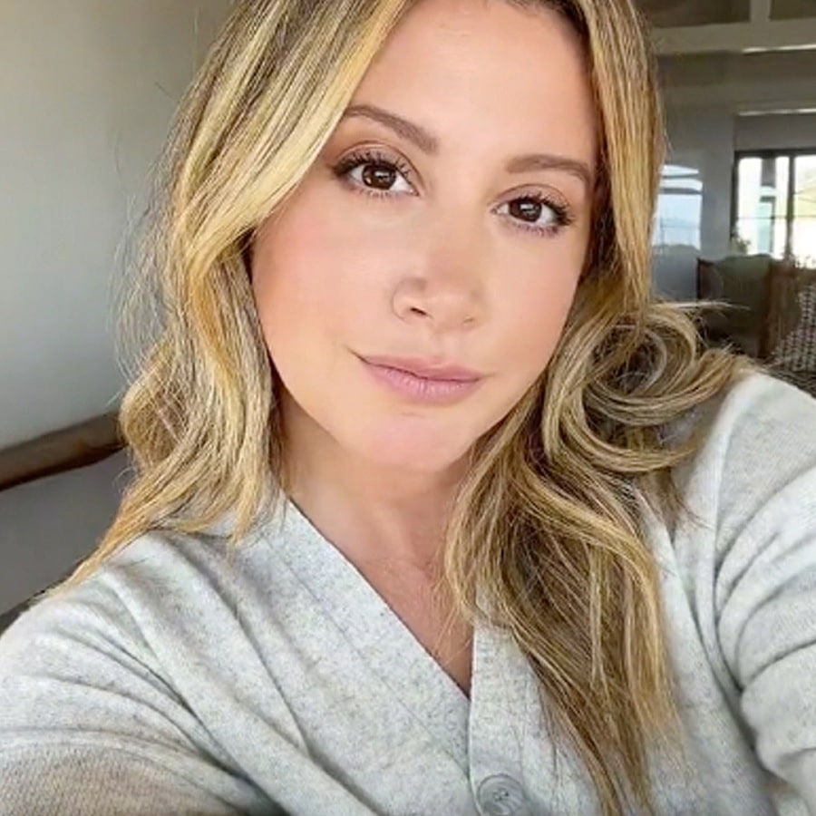 Ashley Tisdale Poses In Robe [Source: Ashley Tisdale - Instagram]