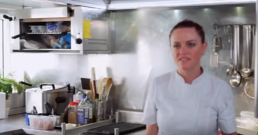 Chef Rachel Hargrove In The Galley [Source: YouTube]