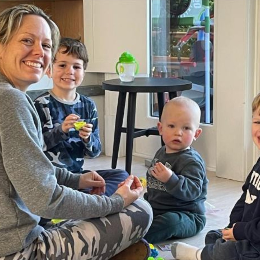 Dylan Dreyer With Her Three Sons [Source: Dylan Dreyer - Instagram]