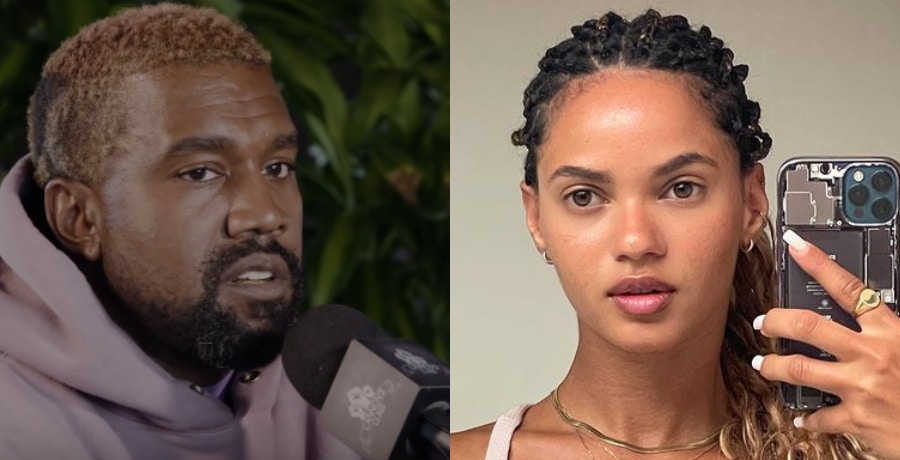 Kanye West & Juliana Nalu [Source: YouTube]