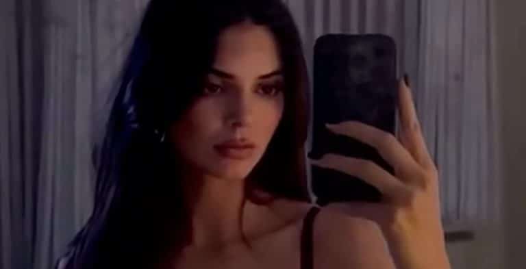 Kendall Jenner Goes Braless In Translucent White Nightie