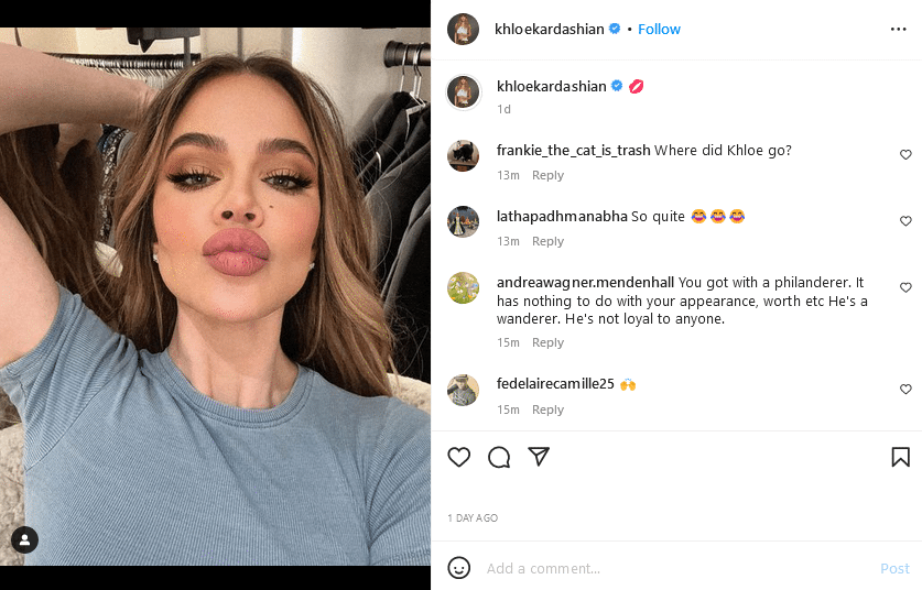 Khloe Kardashian's New Selfie [Source: Khloe Kardashian - Instagram]