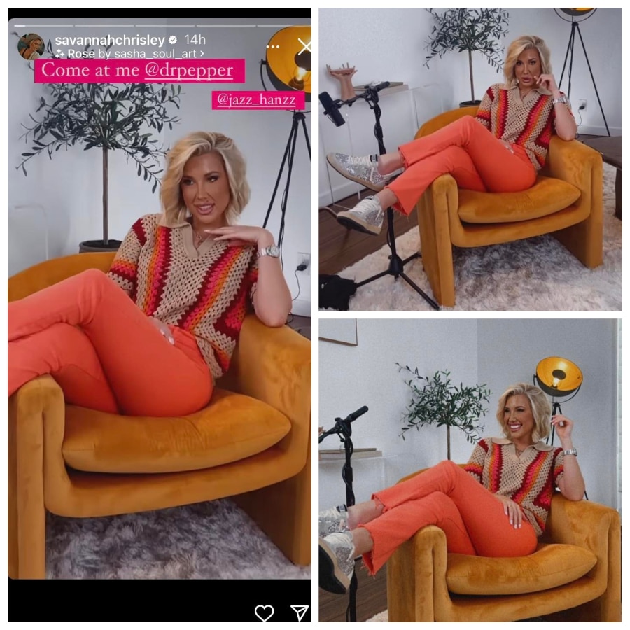Savannah Chrisley Wears Orange Outfit [Source: Savannah Chrisley - Instagram]