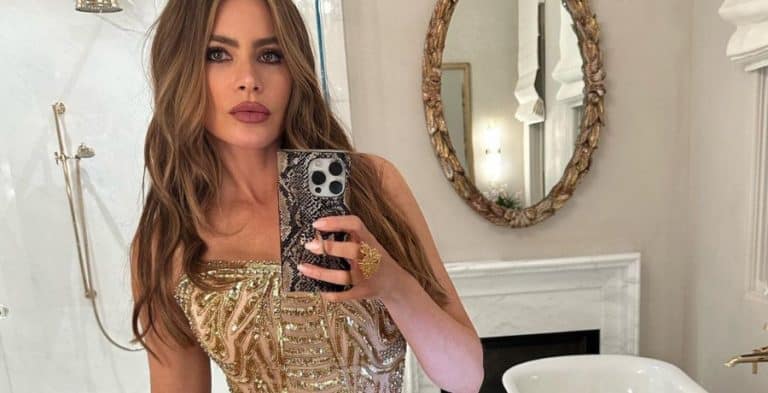 Sofia Vergara Gives Eye-Full Of Cleavage In Tiny Red Dress