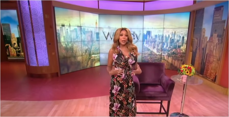Wendy Williams In Floral Print Maxi Dress [Source: YouTube]