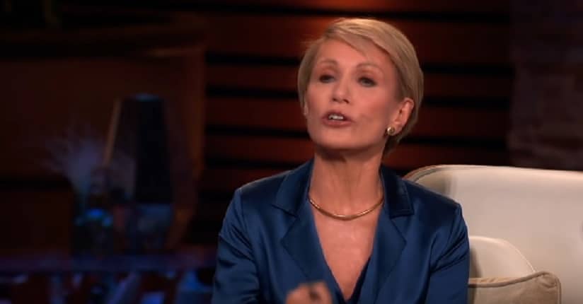 Barbara Corcoran Wears Dark Green Silk Blouse On Shark Tank [Source: YouTube]