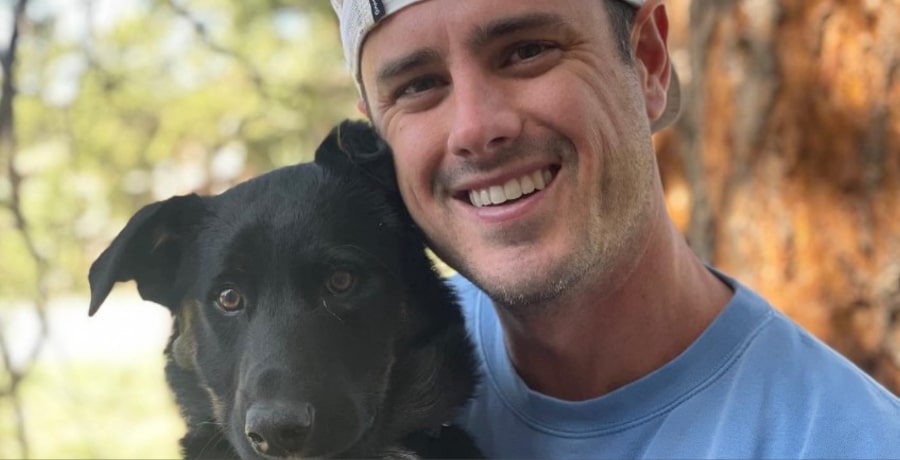 Ben Higgins with dog via Insta