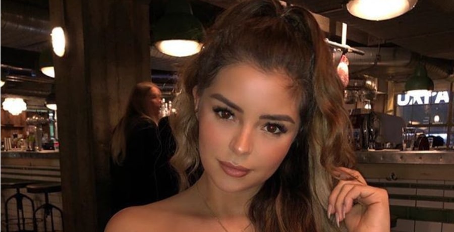 Demi Rose With High Ponytail [Source: Demi Rose - Instagram]
