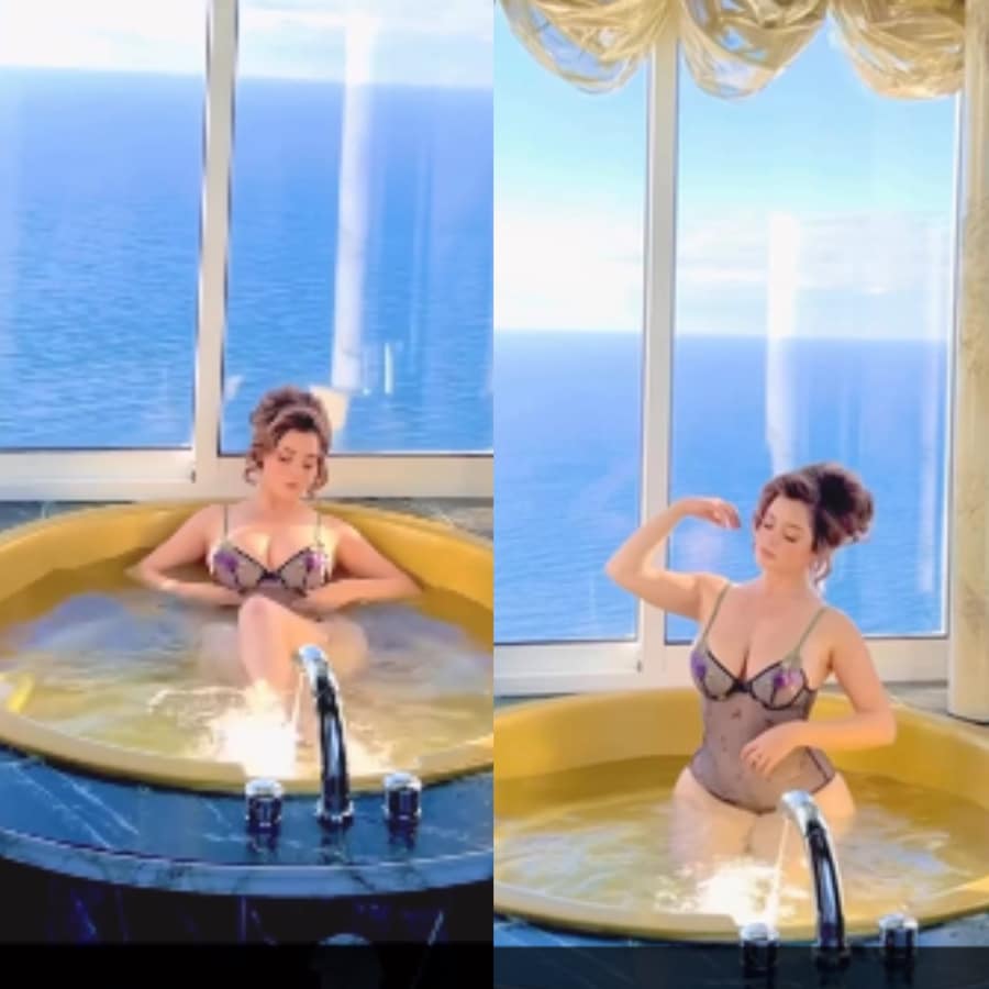 Demi Rose Soaks In Hot Tub [Source: Demi Rose - Instagram]