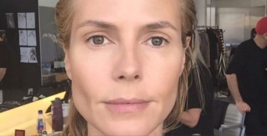 Heidi Klum Bare-Faced Selfie [Source: Heidi Klum - Instagram]