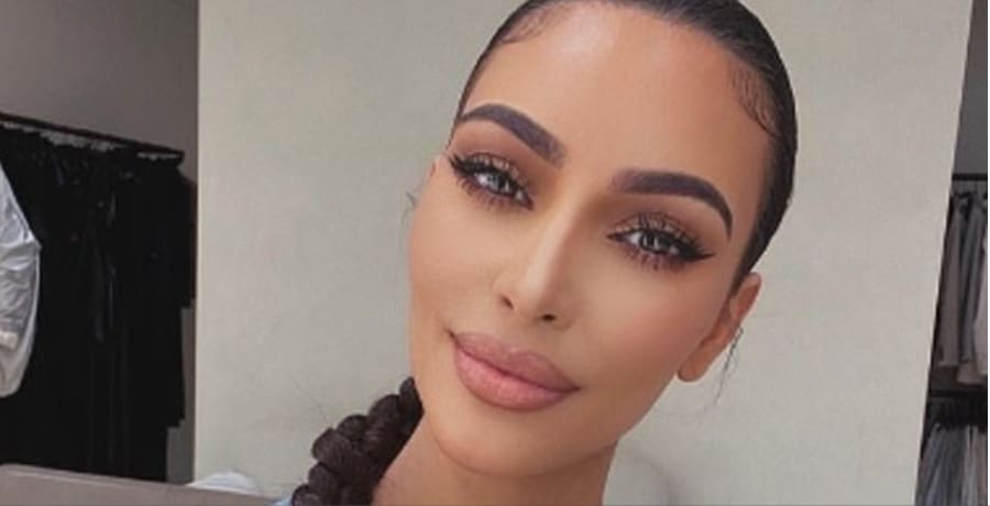 Kim Kardashian Glammed Up With Braid [Source: Kim Kardashian - Instagram]