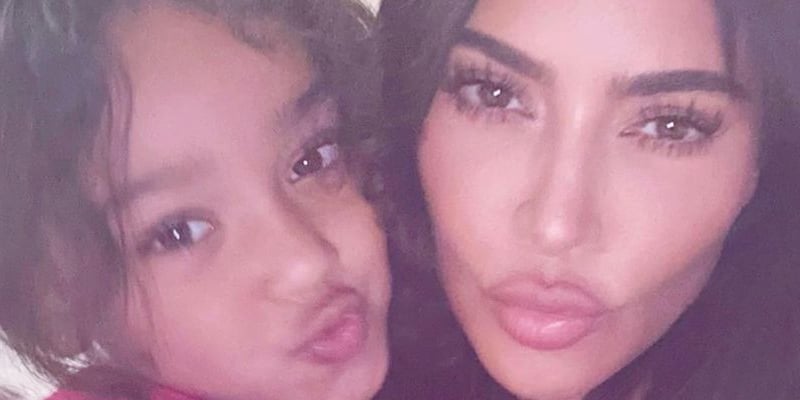 Kim Kardashian and her daughter [Source: Instagram]