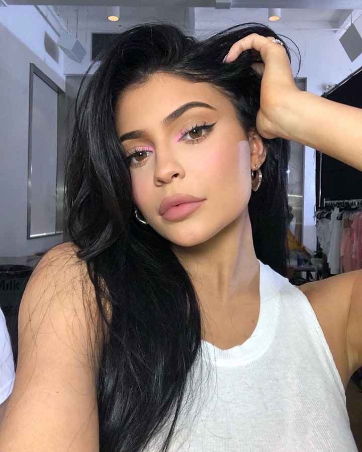 Kylie Jenner Wears White Tank Top [Source: Kylie Jenner - Instagram]
