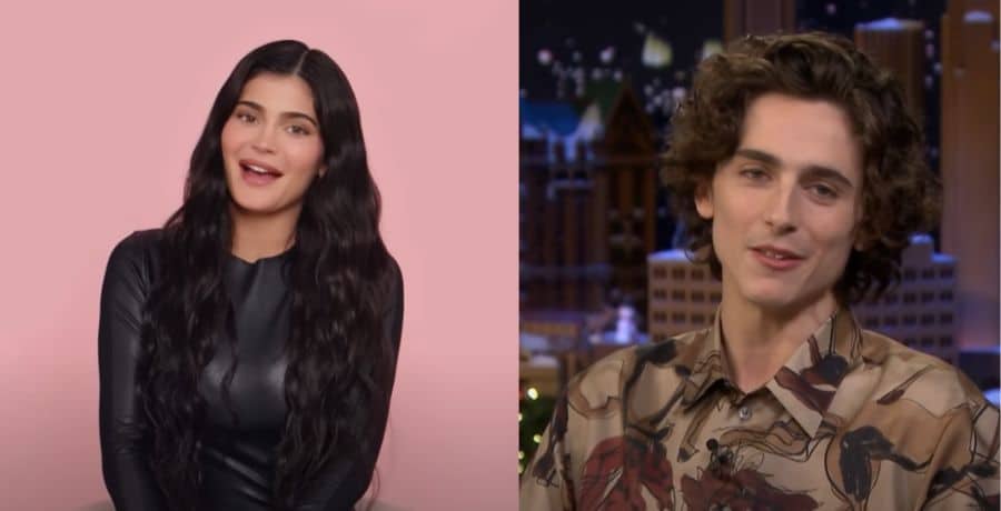 Kylie Jenner and Timothee Chalamet side by side - YouTube/Kylie Jenner and YouTube/The Tonight Show With Jimmy Fallon