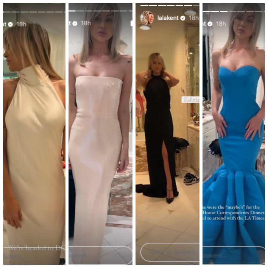Lala Kent Poses In Gowns [Source: Lala Kent - Instagram Stories]