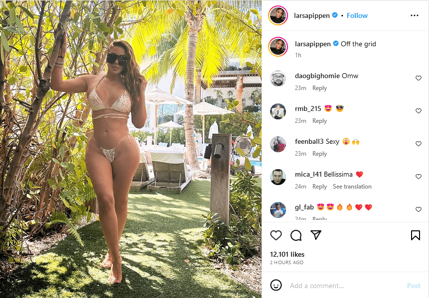Larsa Pippen Wears Micro Bikini [Source: Larsa Pippen -  Instagram]