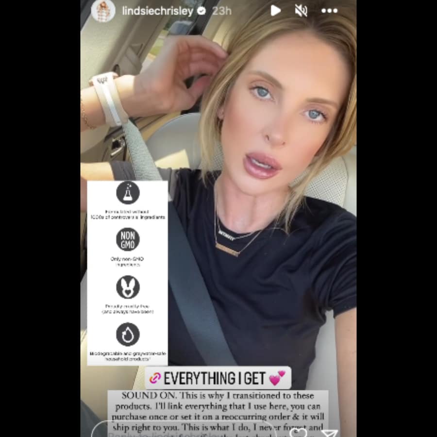 Lindsie Chrisley Selfie Video [Source: Lindsie Chrisley - Instagram Stories]