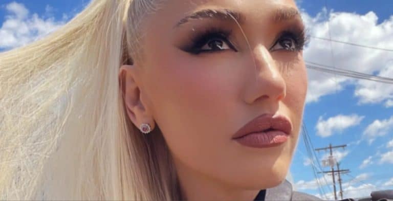 Pantless Gwen Stefani Teases Fans In Crystal Bikini Top & Fishnets
