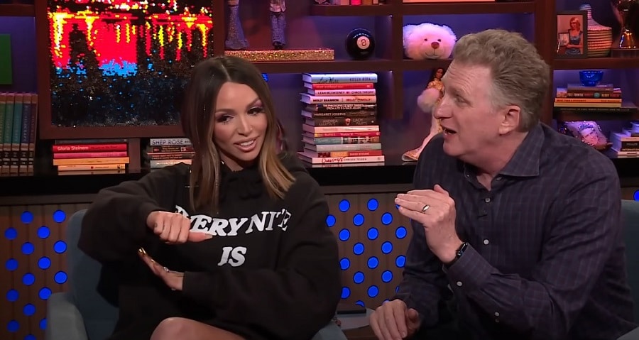 Scheana Shay & Michael Rappaport On WWHL [Source: YouTube]