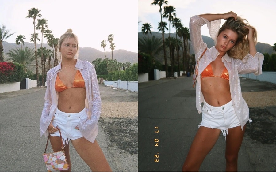 Tasha Ghouri Poses In Bikini & Translucent Top [Source: Tasha Ghouri - Instagram]