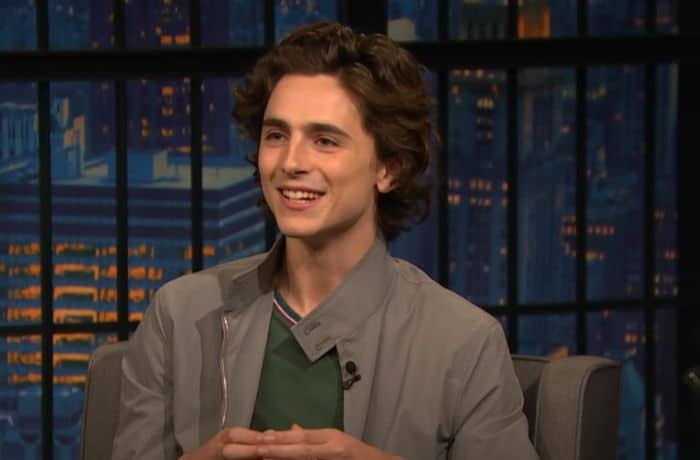 Timothee Chalamet on 'Late Night With Seth Myers' - Youtube