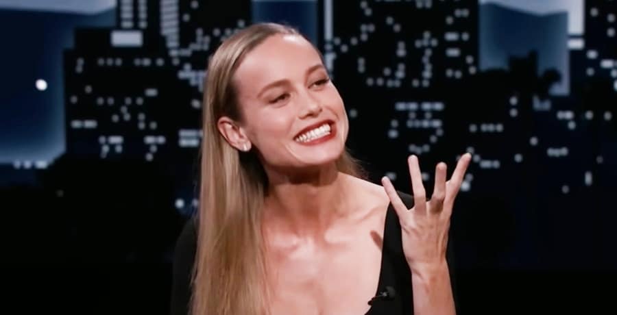 Brie Larson Flaunts Bust With Black Sheer Lace Cups 