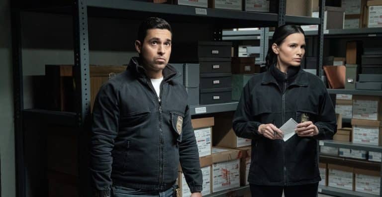 NCIS - Pictured: Wilmer Valderrama as Special Agent Nicholas “Nick” Torres and Katrina Law as NCIS Special Agent Jessica Knight. Photo: Robert Voets/CBS ©2023 CBS Broadcasting, Inc. All Rights Reserved.