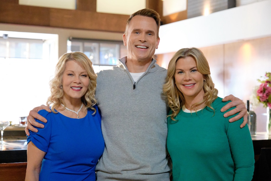 Photo: Barbara Niven, Gabriel Hogan, Alison Sweeney Credit: @2023 Hallmark Media/Photographer: Bettina Strauss