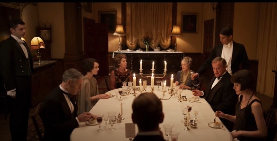 A dinner scene from Downton Abbey, YouTube