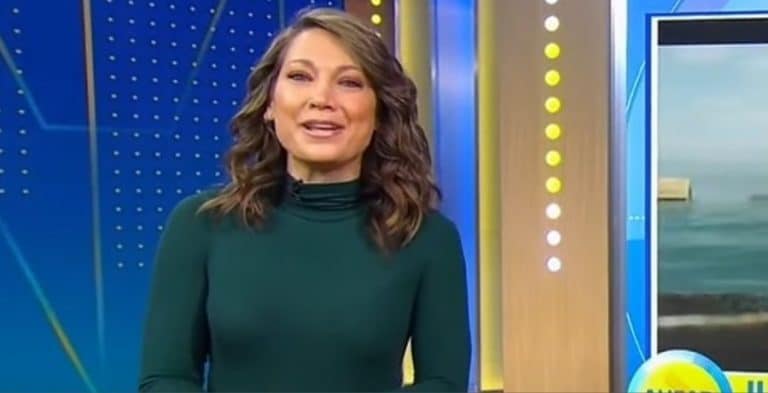 Ginger Zee Bares Sexy Toes In Heels With Green Skintight Dress