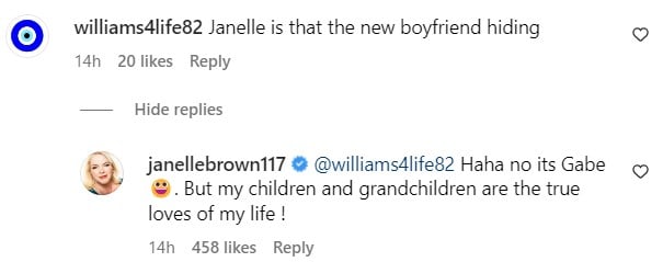 Screenshot from Janelle Brown's Instagram
