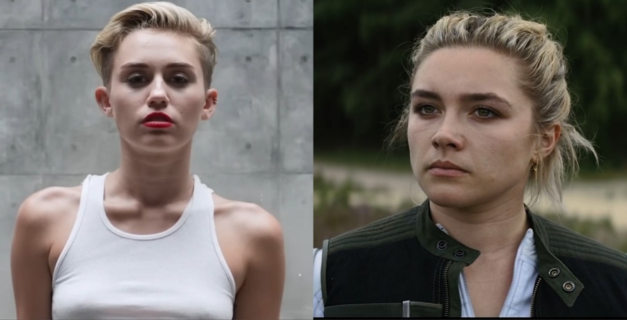 Miley Cyrus and Florence Pugh / YouTube