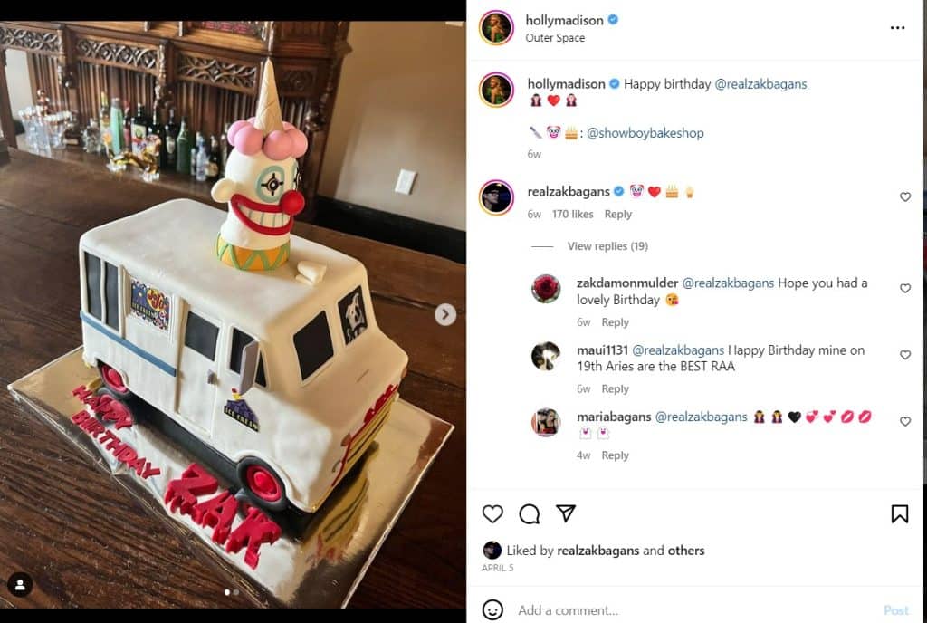 Zak Bagans Birthday cake via Instagram