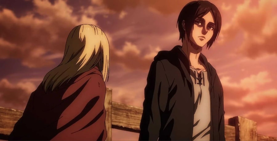 attack on titan the final season eren yeager and historia