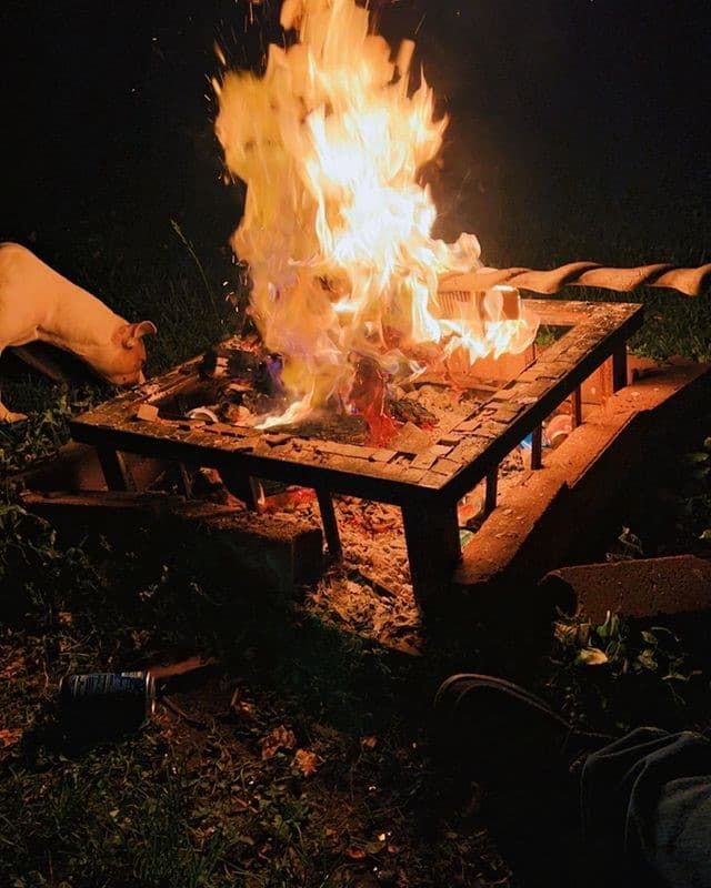Tammy Slaton's fire pit from Instagram 1000-Lb Sisters, TLC