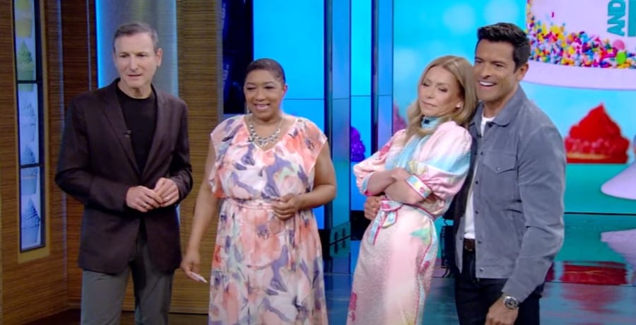 Kelly Ripa, Mark Consuelos, and guests from Live with Kelly and Mark from ABC