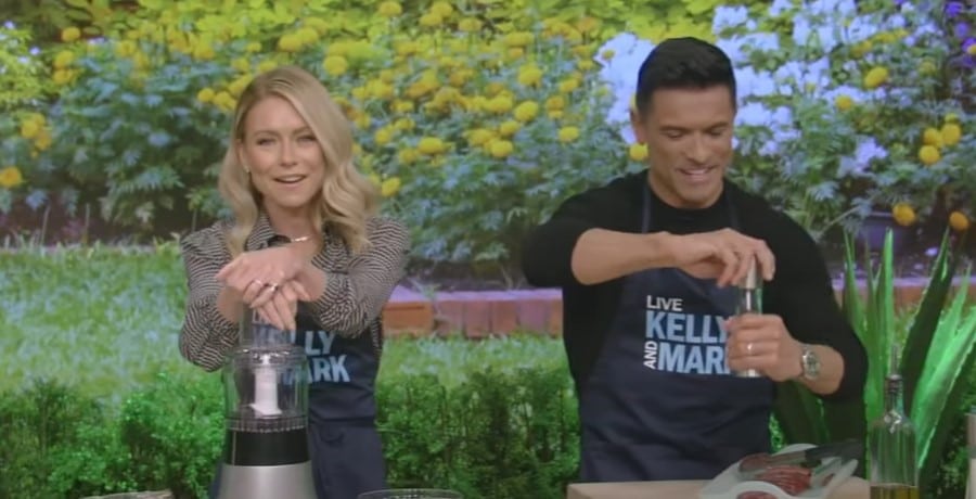 Mark Consuelos and Kelly Ripa from Live with Kelly and Mark, sourced from YouTube