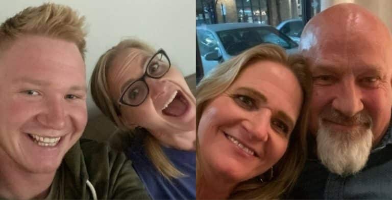 Paedon Brown and Christine Brown from Paedon's Instagram page and Christine Brown and David Woolley from David's Instagram page Sister Wives, TLC