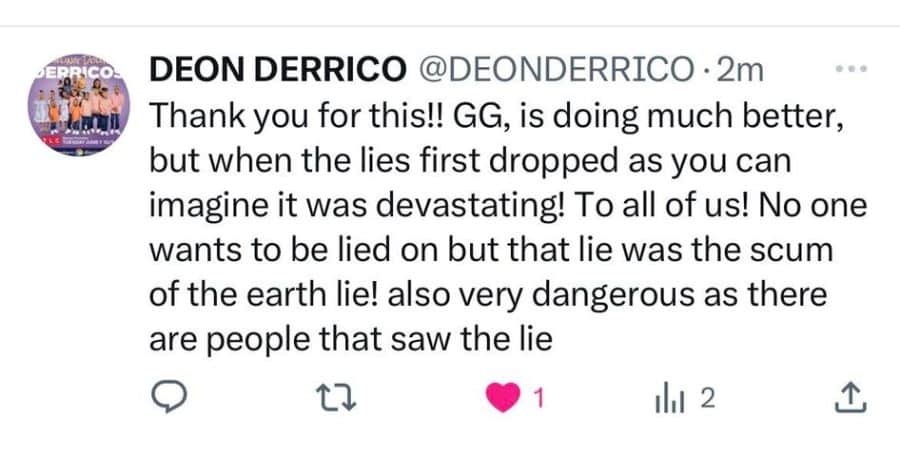 Doubling Down With the Derricos - Deon Derrico Twitter