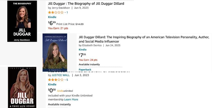 Amazon - Jill Dillard books