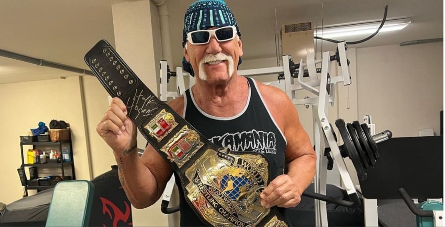 Hulk Hogan with a belt IG