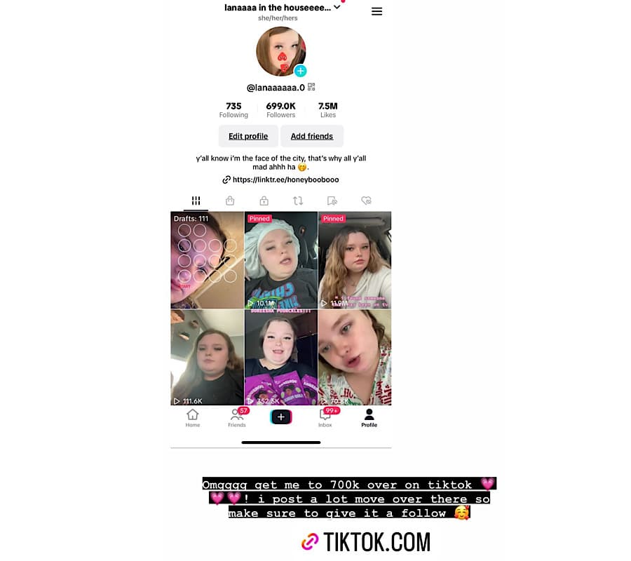 Alana 'Honey Boo Boo' Thompson-Instagram